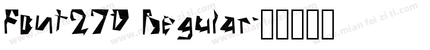 Font270 Regular字体转换